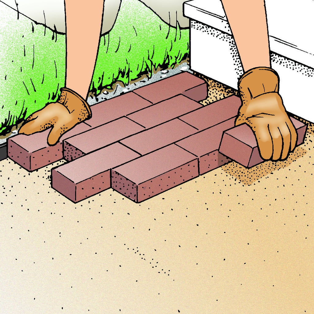 Build a Brick Walkway 4 Steps Instructables