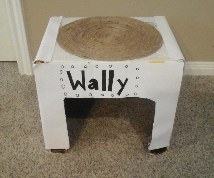 Cat House With a Scratching Pad