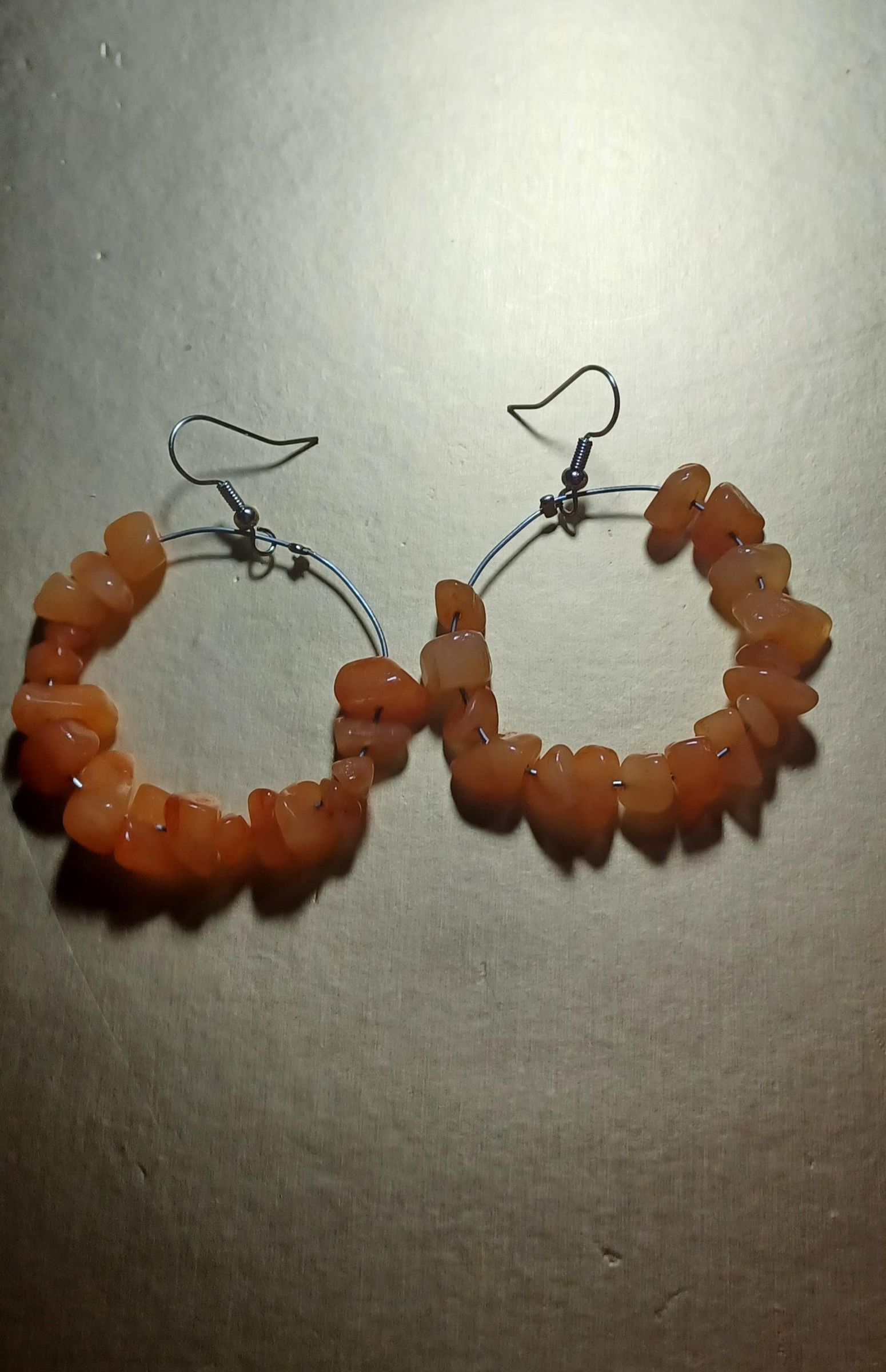 Carnelian Gem Earrings