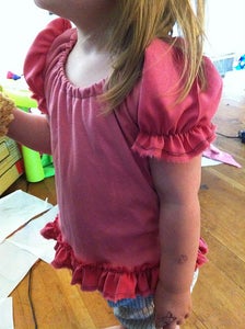 Ruffly Pink Applique Shirt