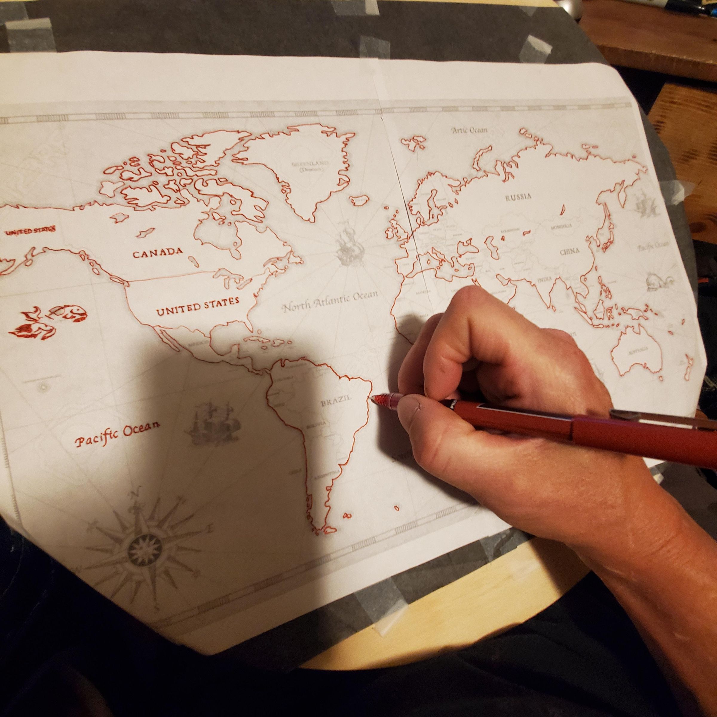 How to Use Pyrography Machine to Burn Map Onto Wood : 5 Steps (with ...