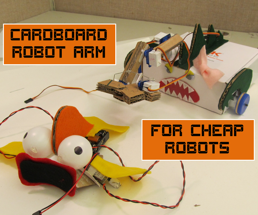 Cardboard Robot Arm for Cheap Robots
