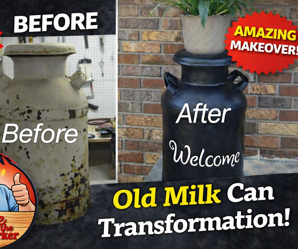 How to Restore a Vintage Milk Can