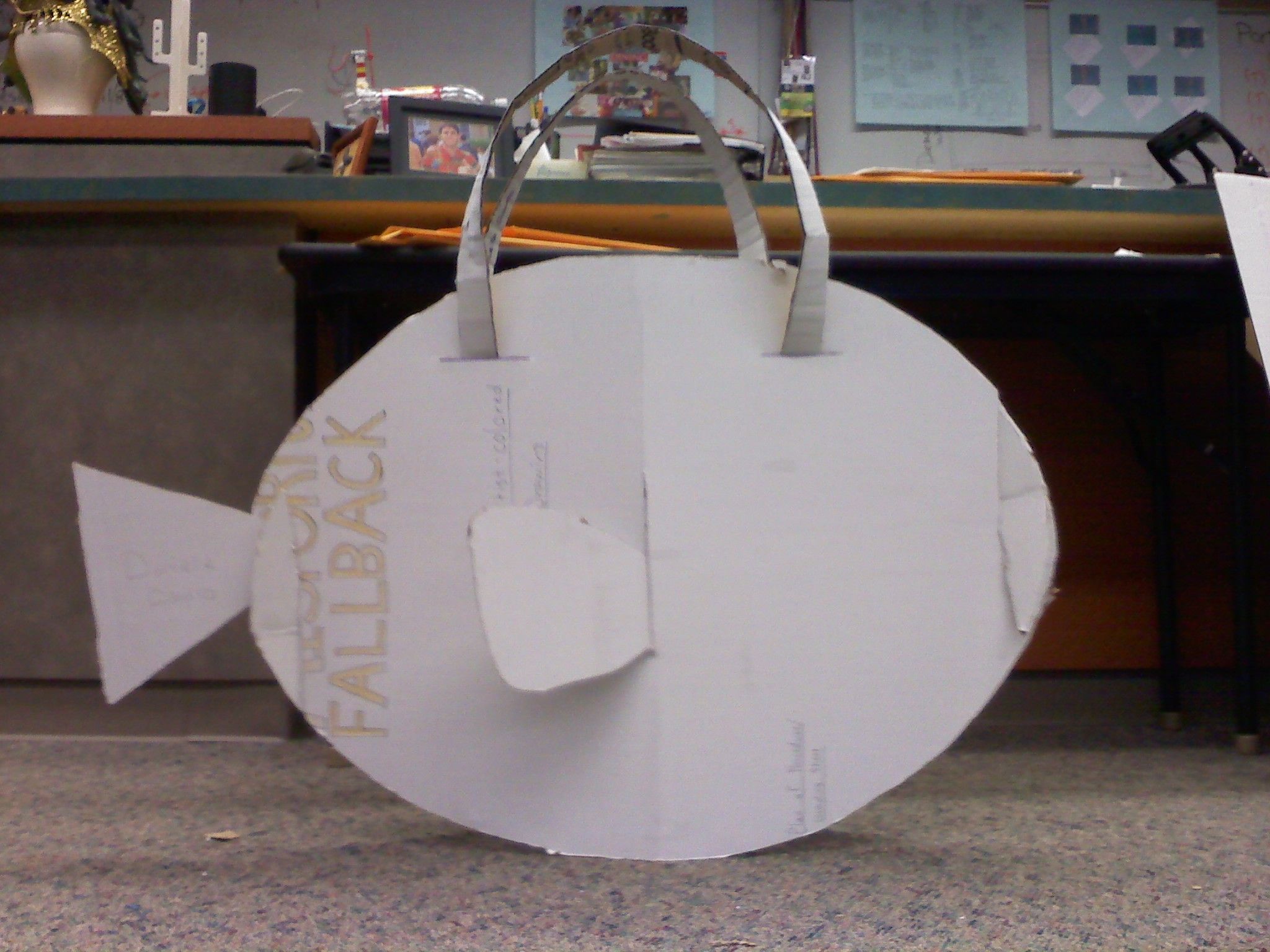 Cardboard "Dory" Costume From Finding Nemo