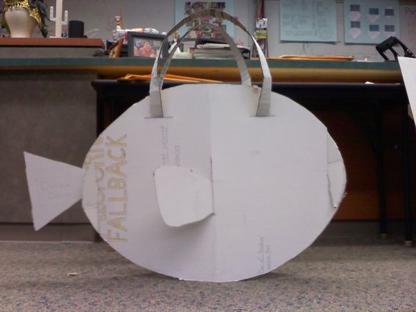 Cardboard "Dory" Costume From Finding Nemo