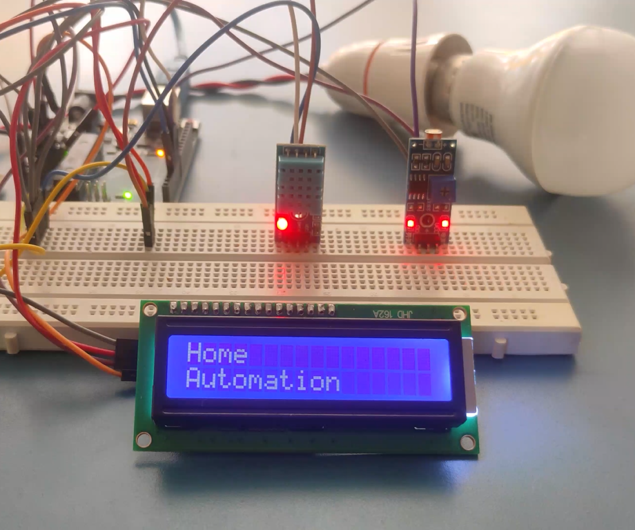 Temperature & Light Controlled Home Automation