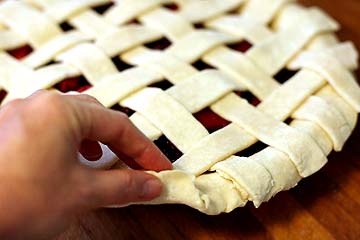 How to Make a Lattice Top for a Pie Crust.