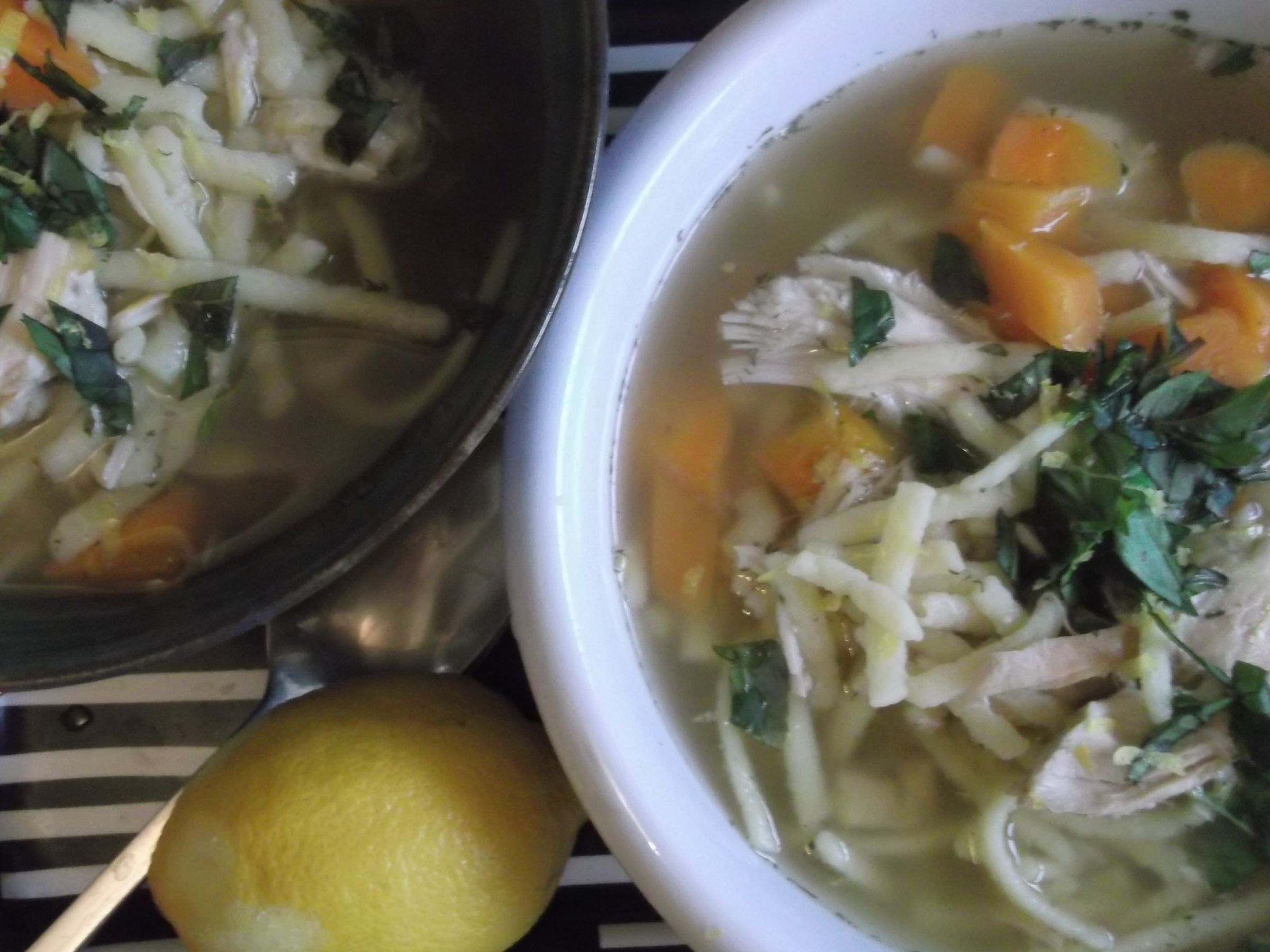 My Ultimate Homemade Chicken Noodle Soup With Carrots, Lemon and Dill