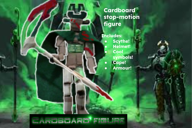 Cardboard Stop-motion Figure