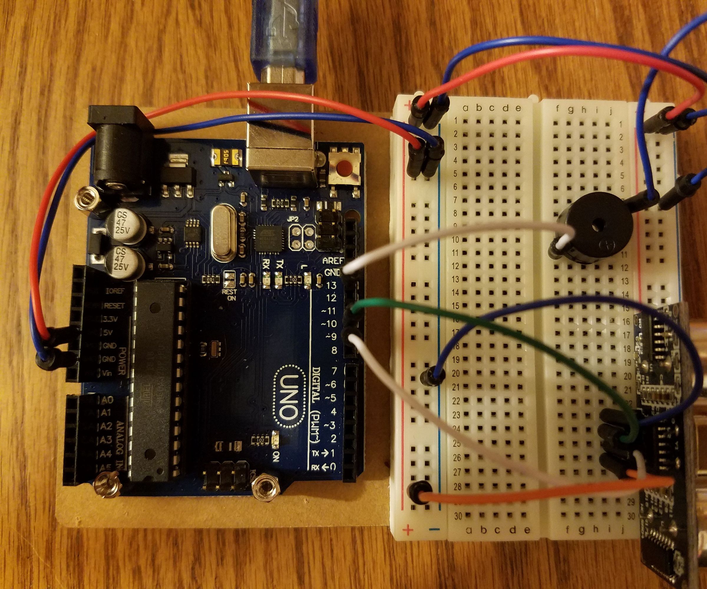 Student Proximity Sensor- Ultrasonic Sensor and Piezo Buzzer