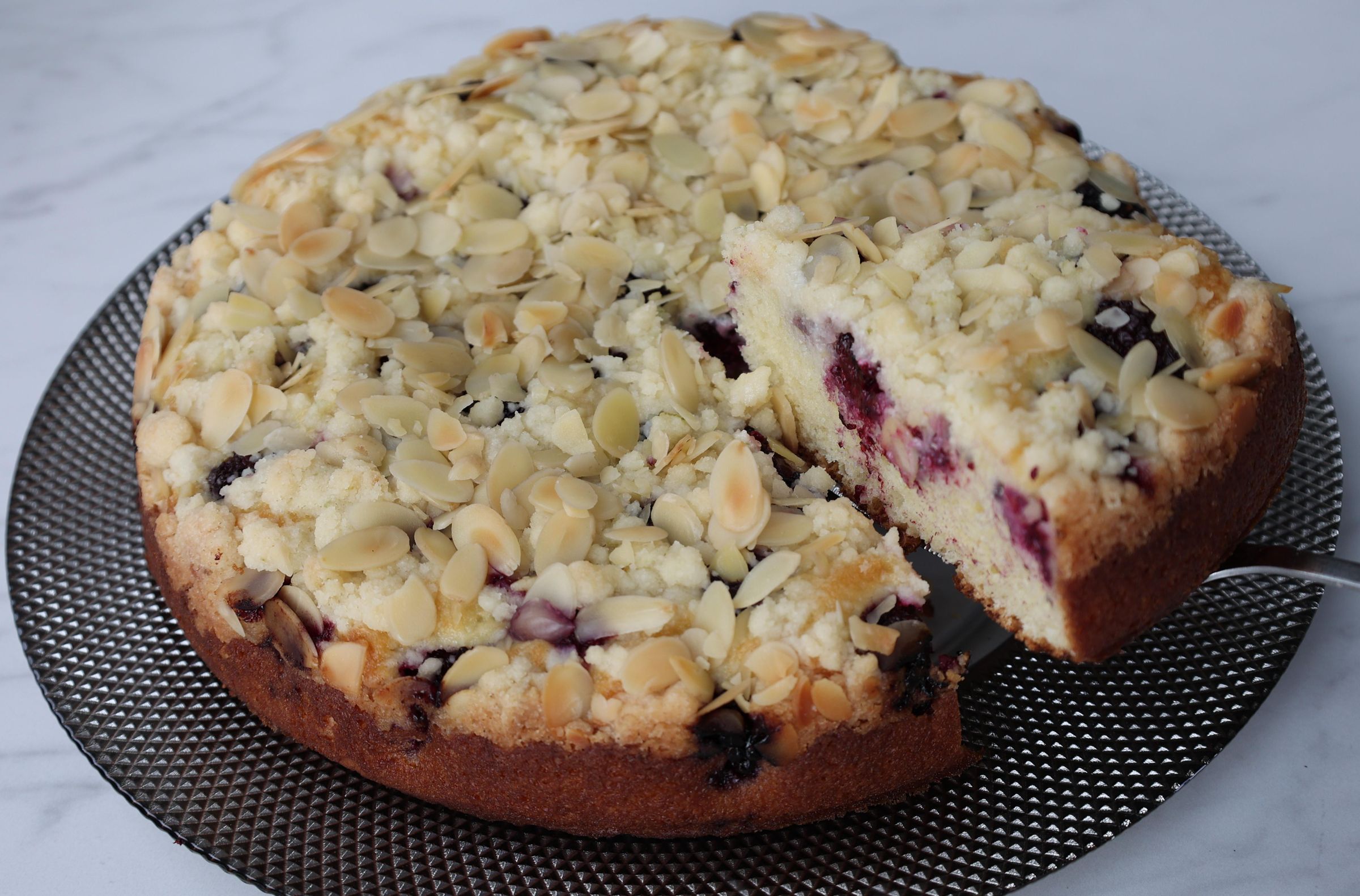 Blackberry Almond Streusel Coffee Cake 6 Steps (with Pictures