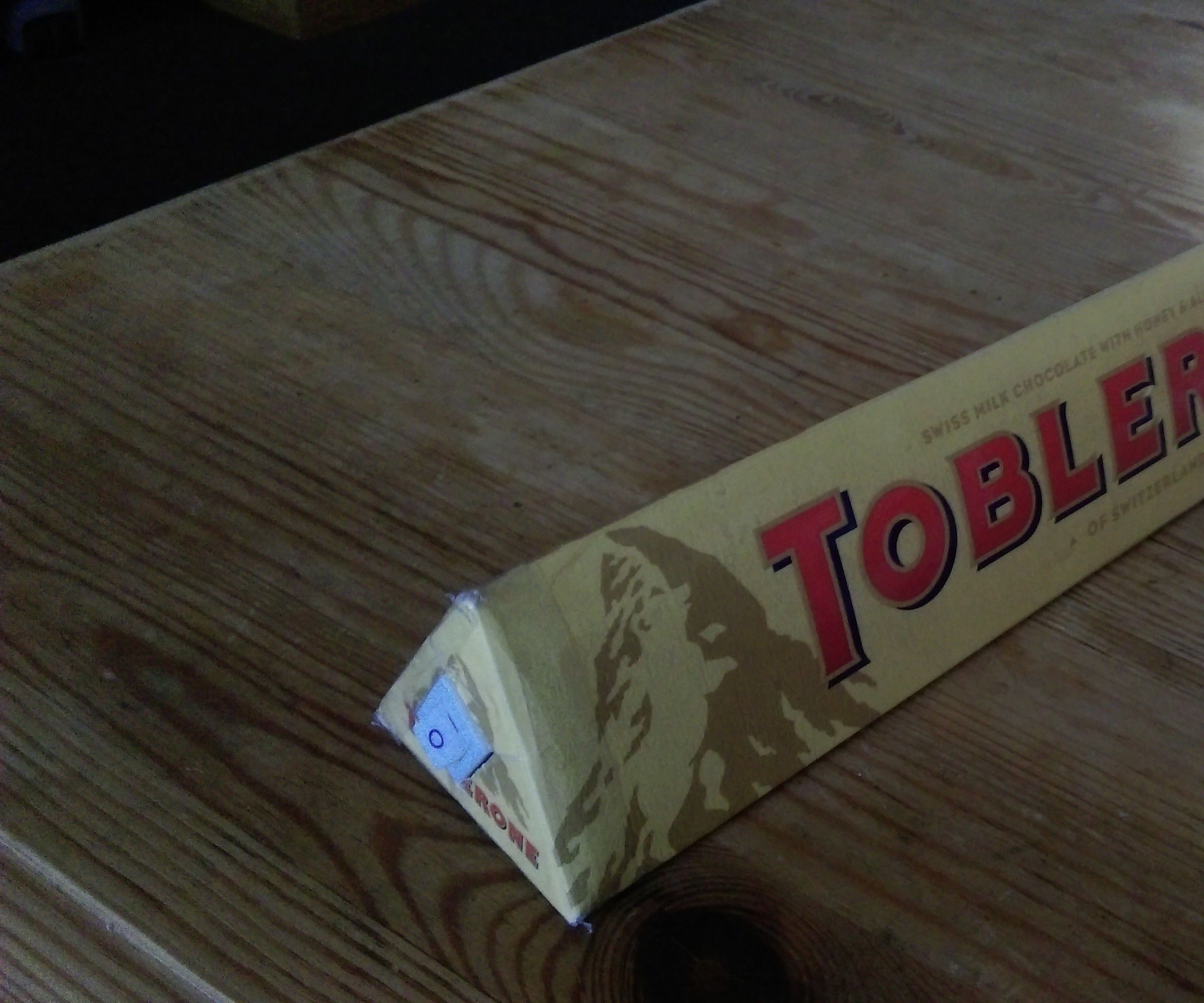 Toblerone Li-ion Battery Rechargable Torch - From a 360g / 400g Weight Box