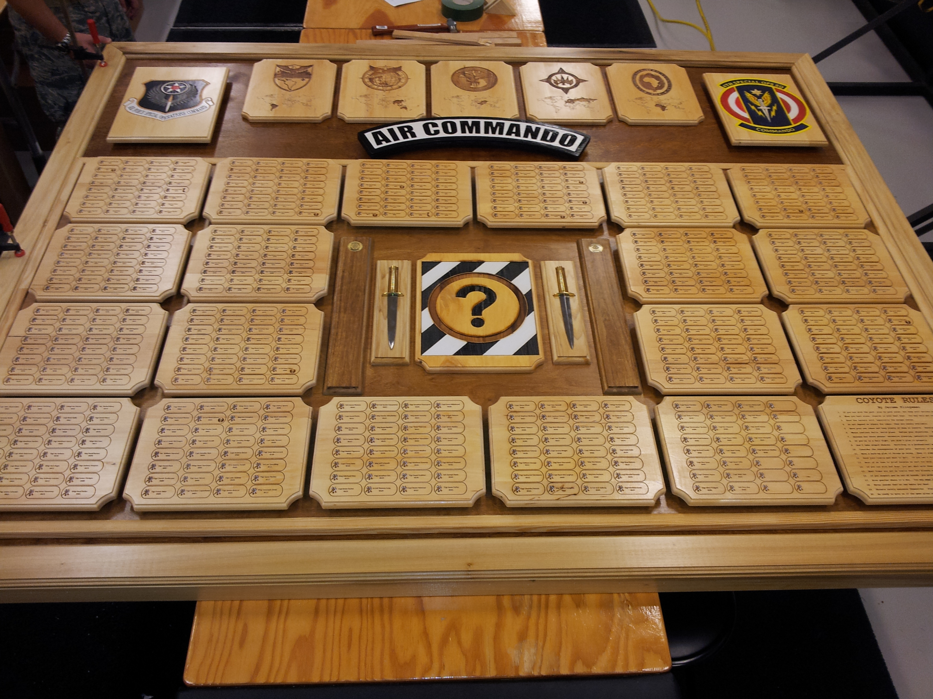 Building a Heritage Board for a USAF Squadron