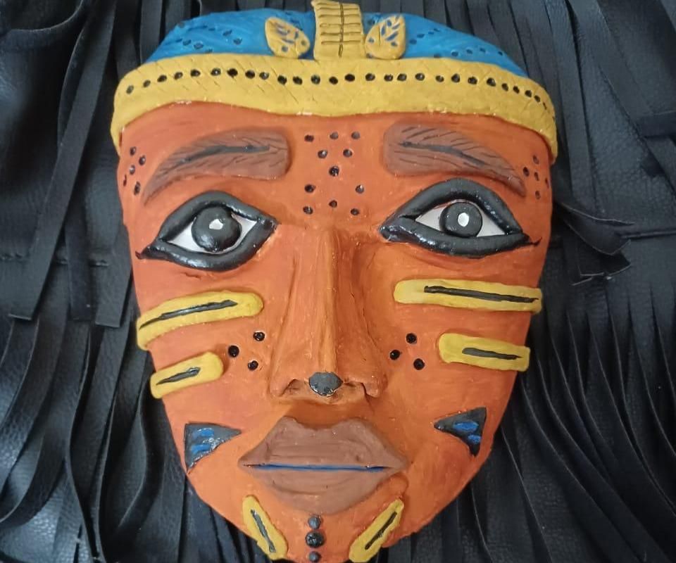 Tribal Mask Using Air Drying Clay 