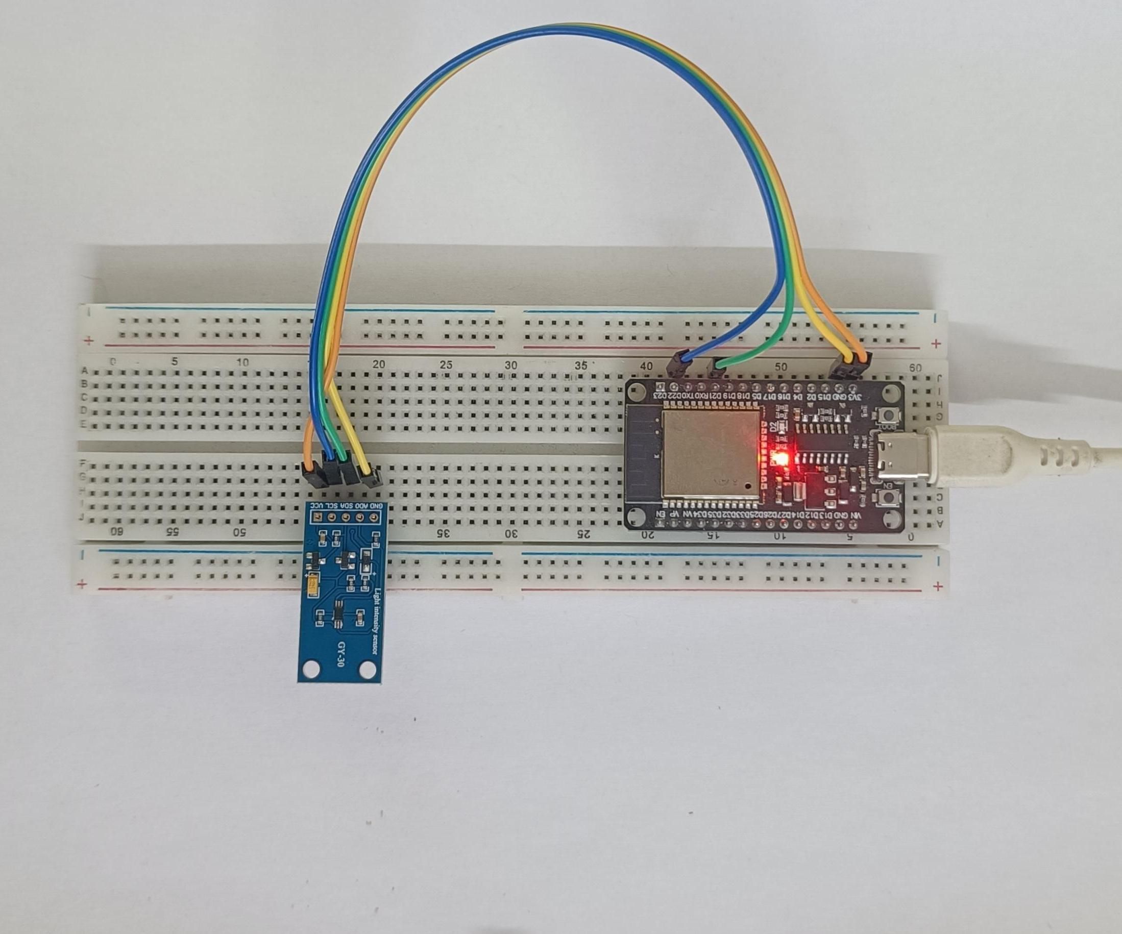 Smart Light Intensity Monitoring Using ESP32, BH1750 Sensor and VVAC Cloud Dashboard