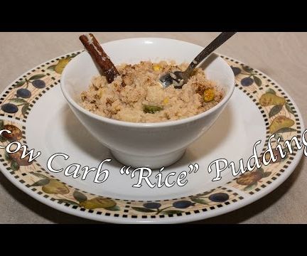 Low Carb "Rice" Pudding With Cinnamon & Cardamon 