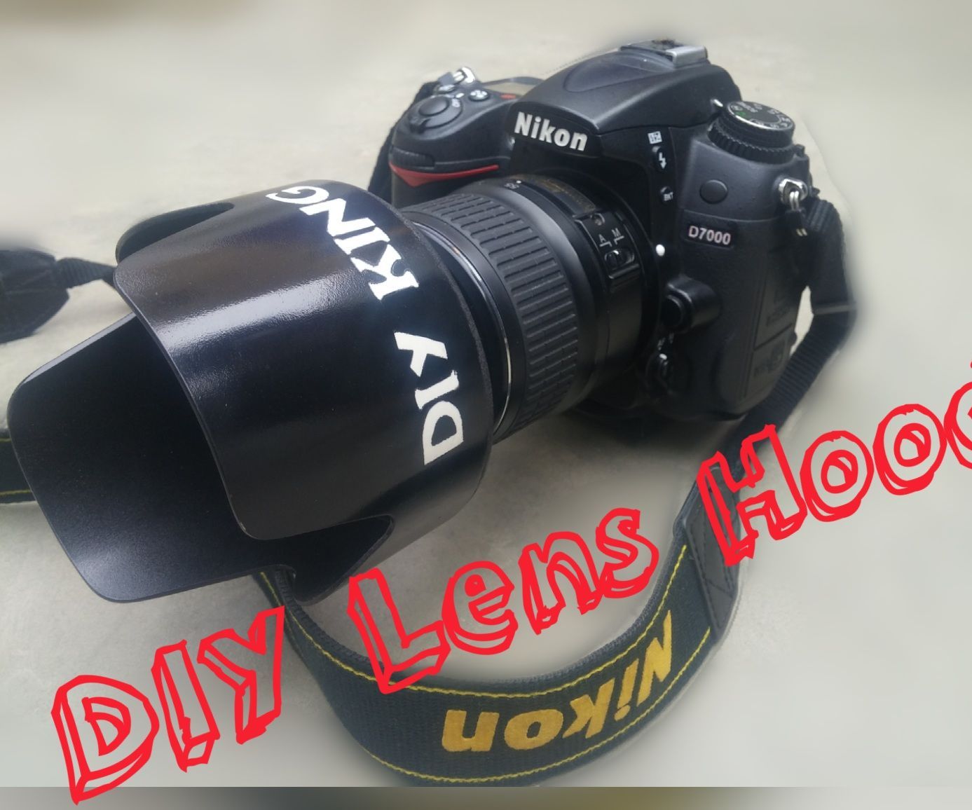 DIY Lens Hood for DSLR Camera