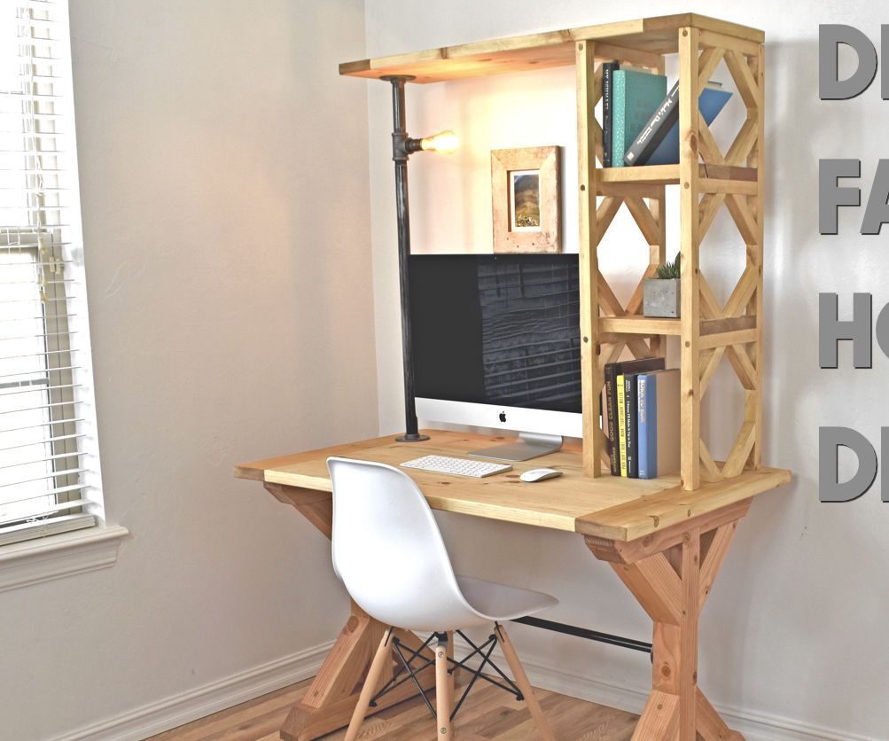 How to Build an Easy Farmhouse Desk