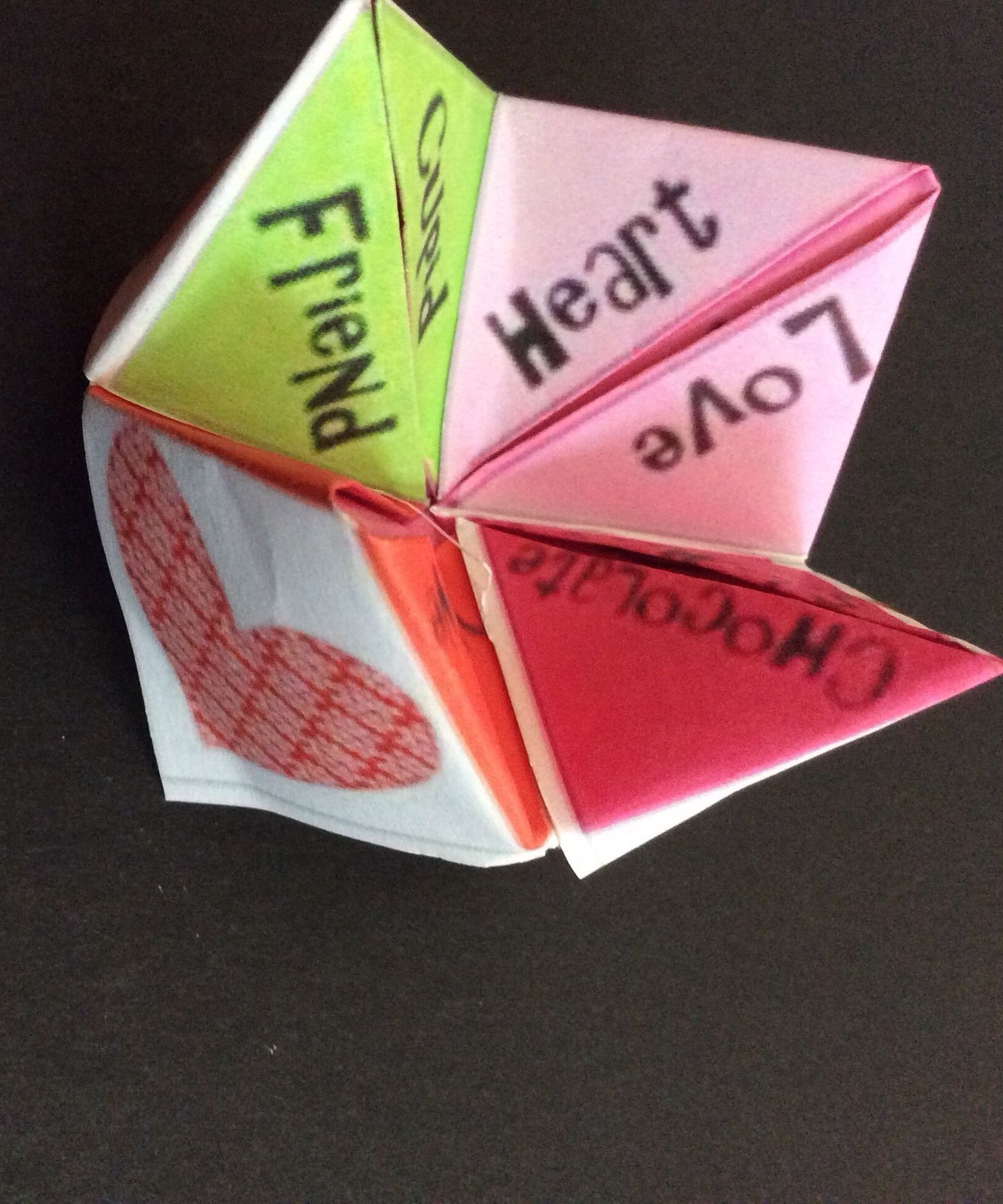 Valentines Day Cootie Catcher