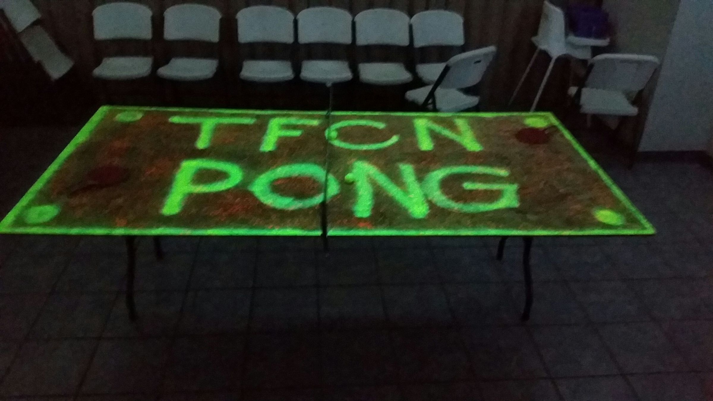Glow in the Dark Table Tennis