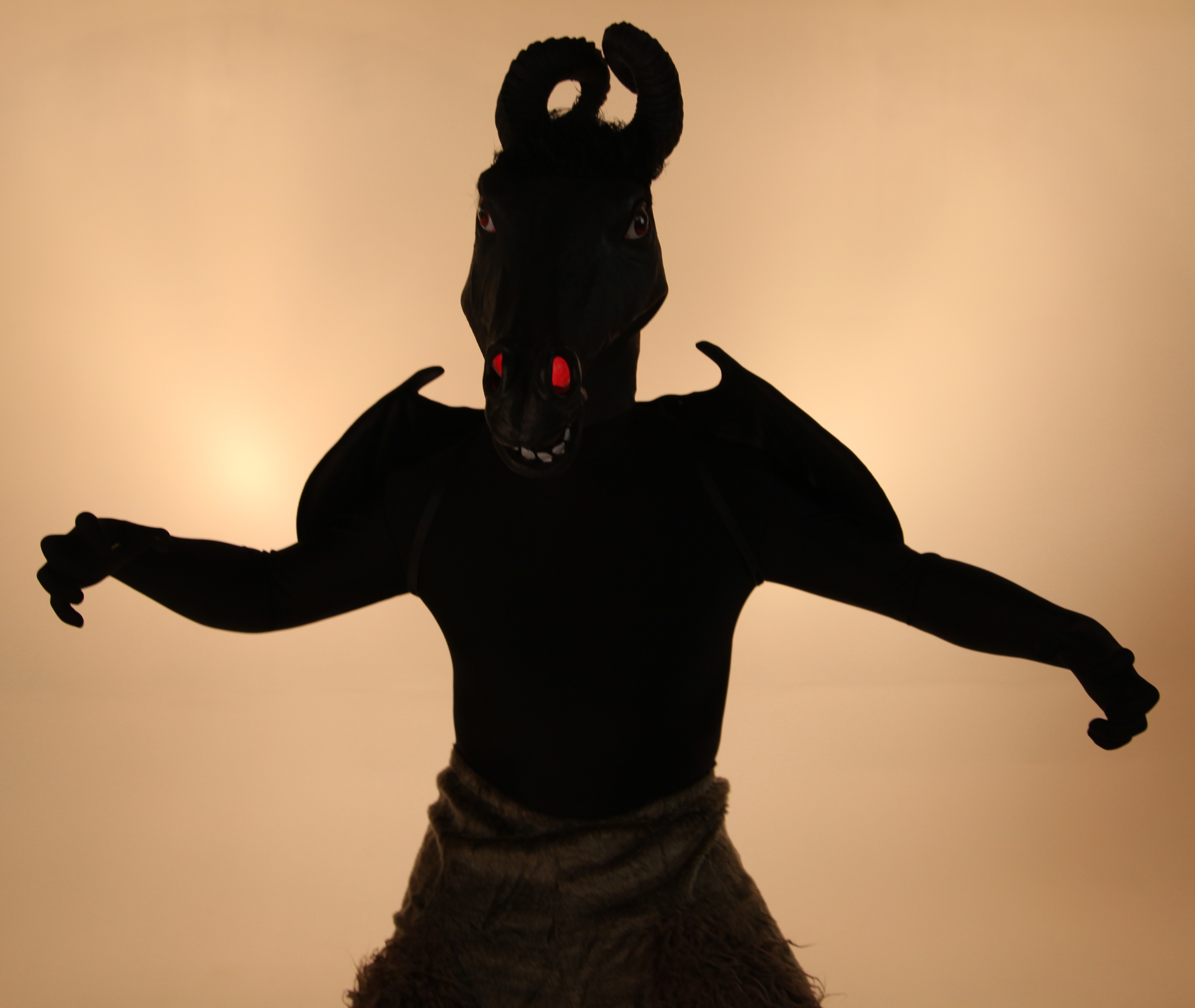 Devilish DIY Make a HalfwaytoHalloween Jersey Devil Costume 8
