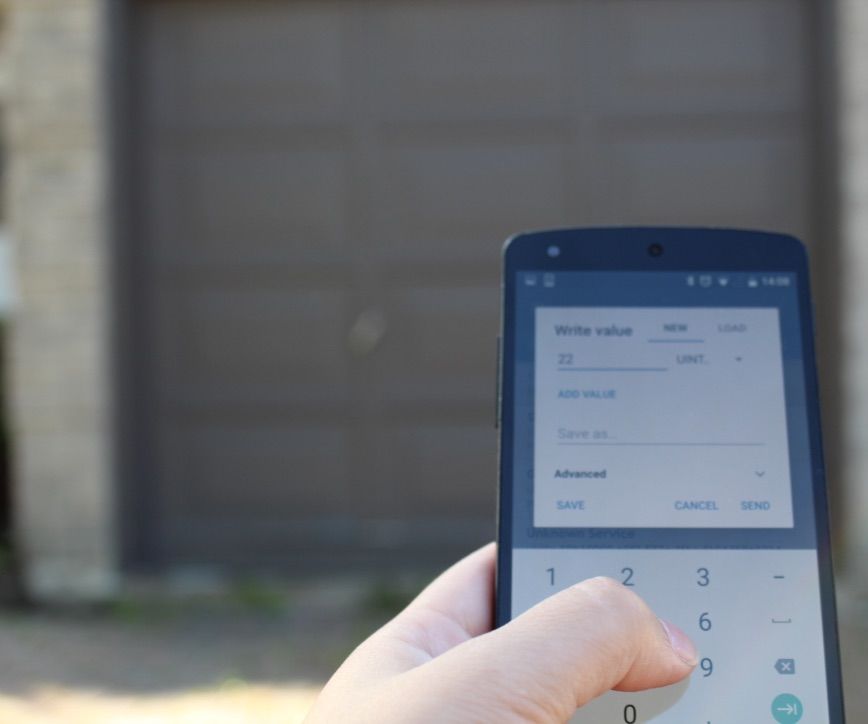 Secure Passcode Smartphone-Controlled Garage Door
