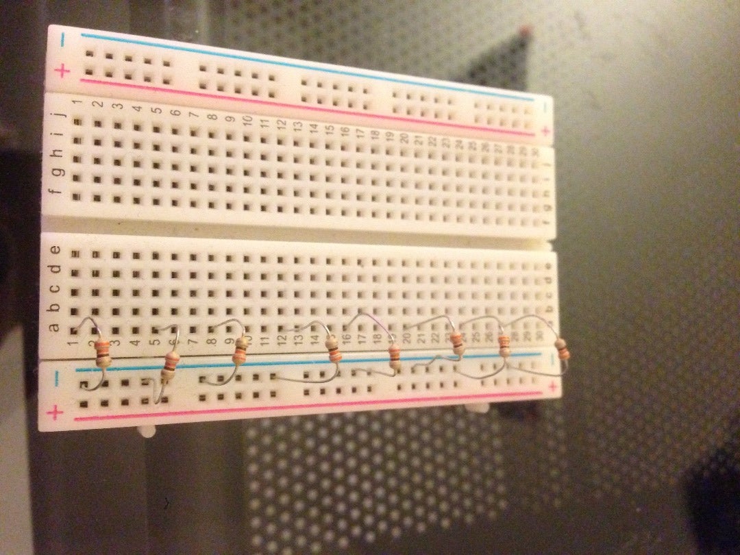 Connecting the Resistors.