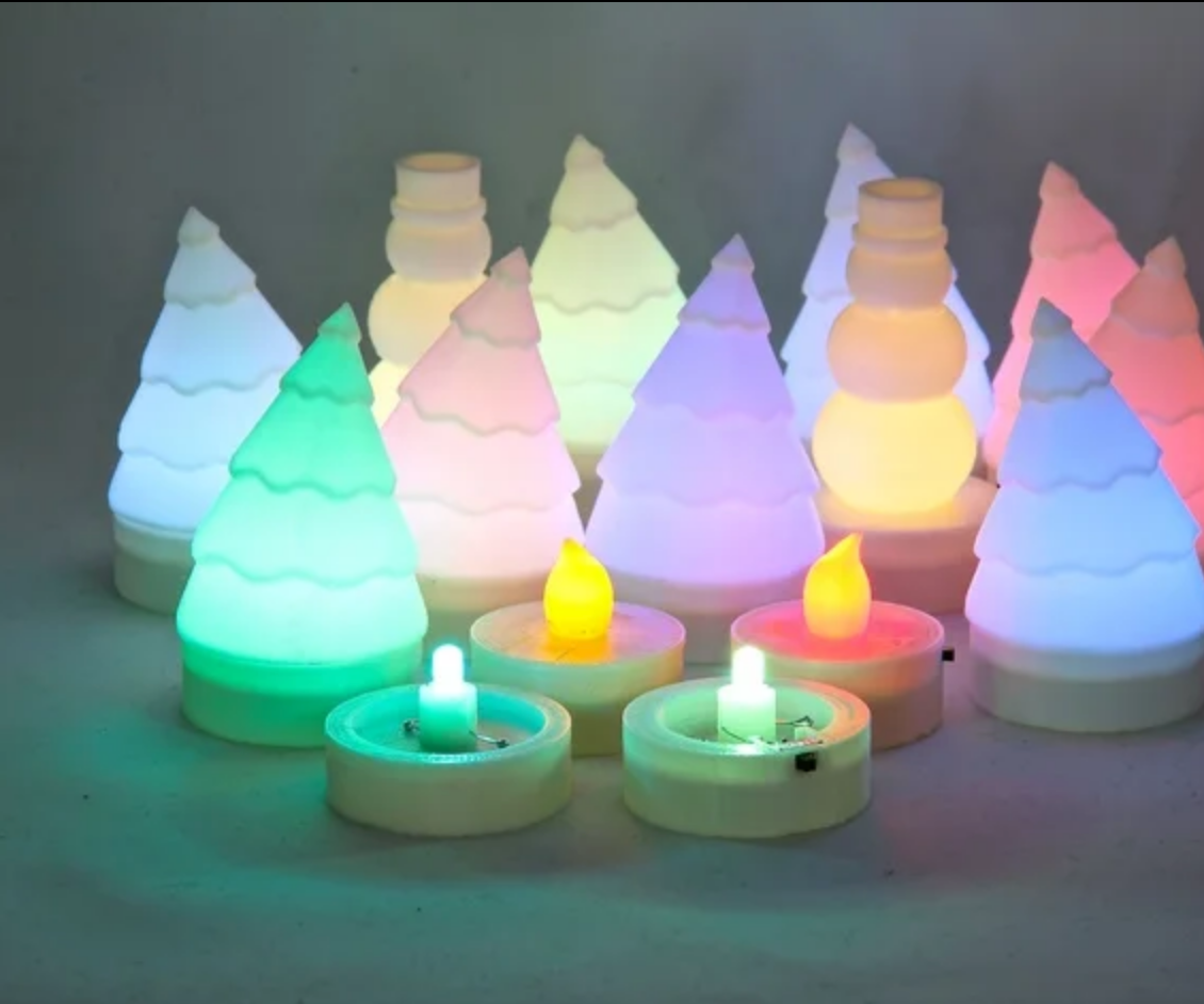 Tea Light Christmas Trees
