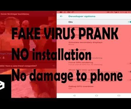 Fake Virus Prank Android No Installation No Damage to Phone