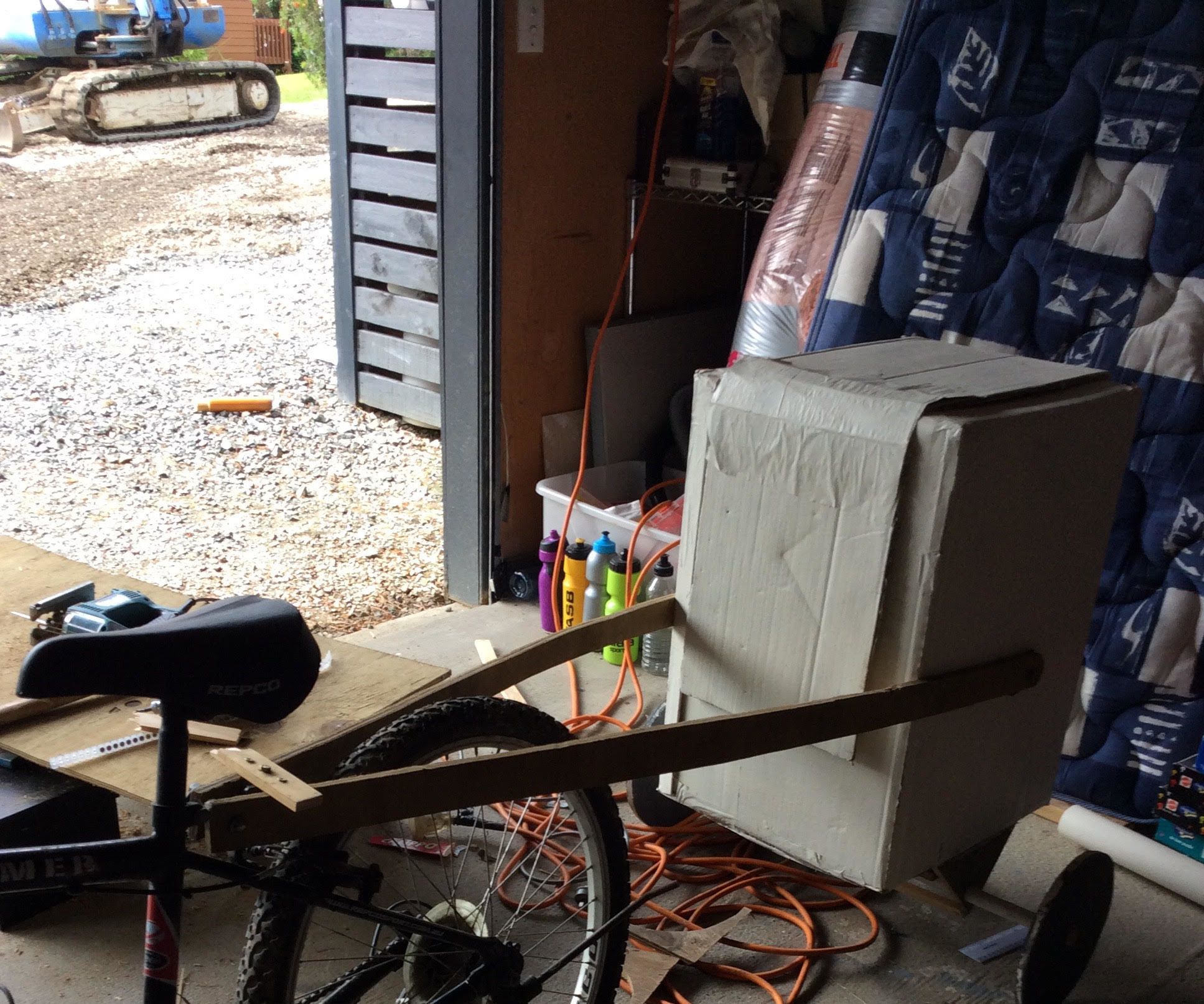 How to Make a Cardboard Bike Trailer
