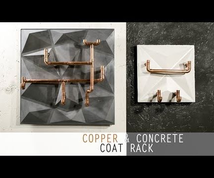 Use a Cheap PVC Tile to Make Concrete & Copper Coat Rack
