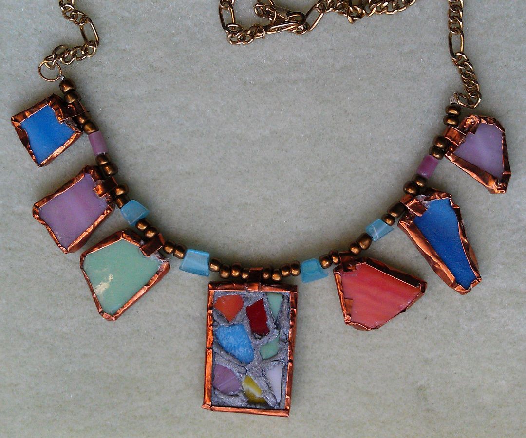 Stained Glass Necklace – No Soldering!