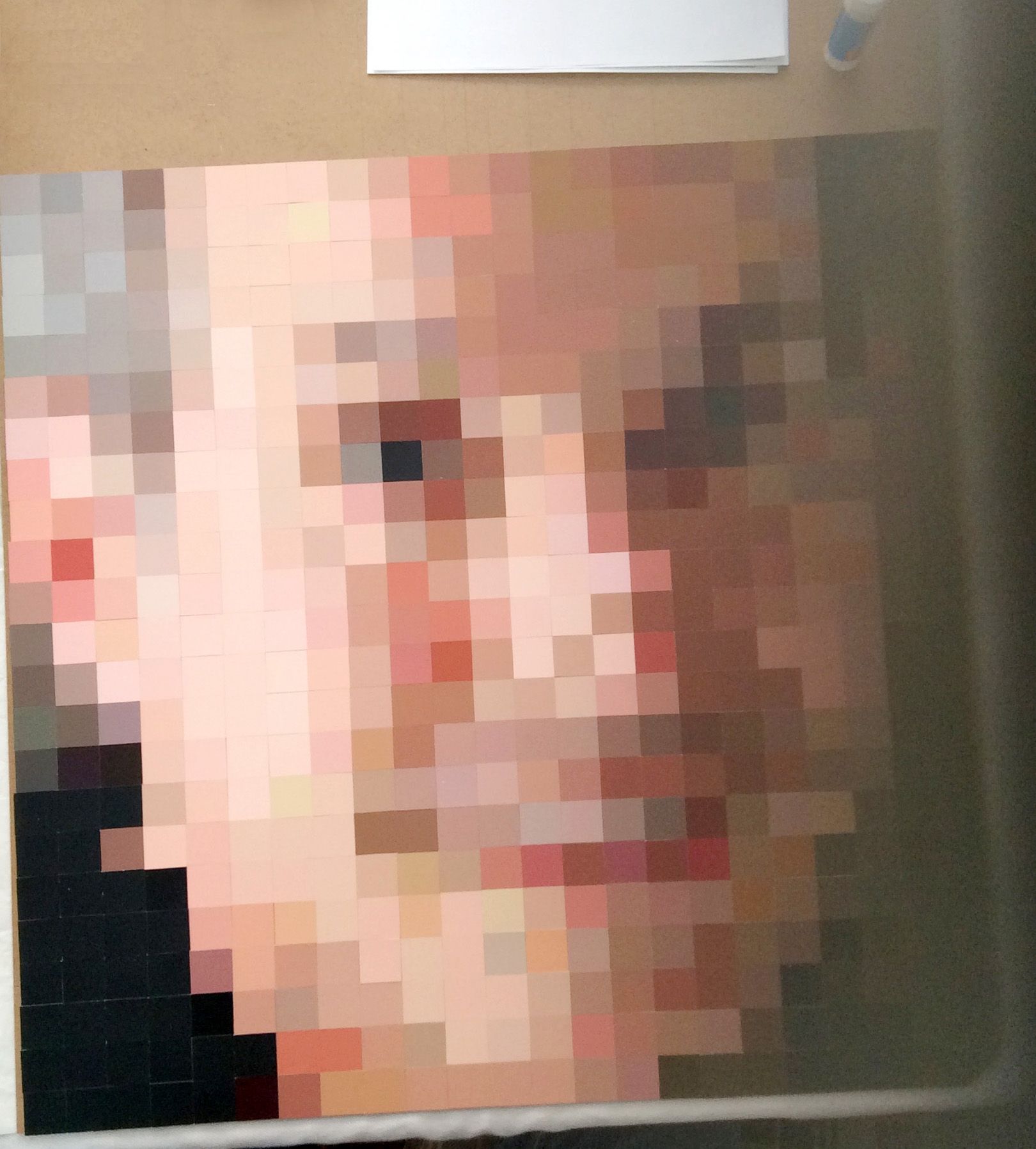 Paint Chip Portrait 18 Steps (with Pictures) Instructables