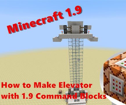 How to Make Elevator With Minecraft 1.9 Command Blocks