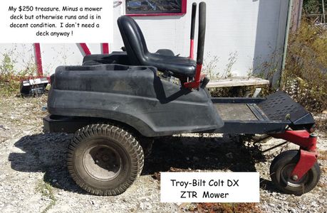 Tracked ZTR Vehicle From Mower Chassis
