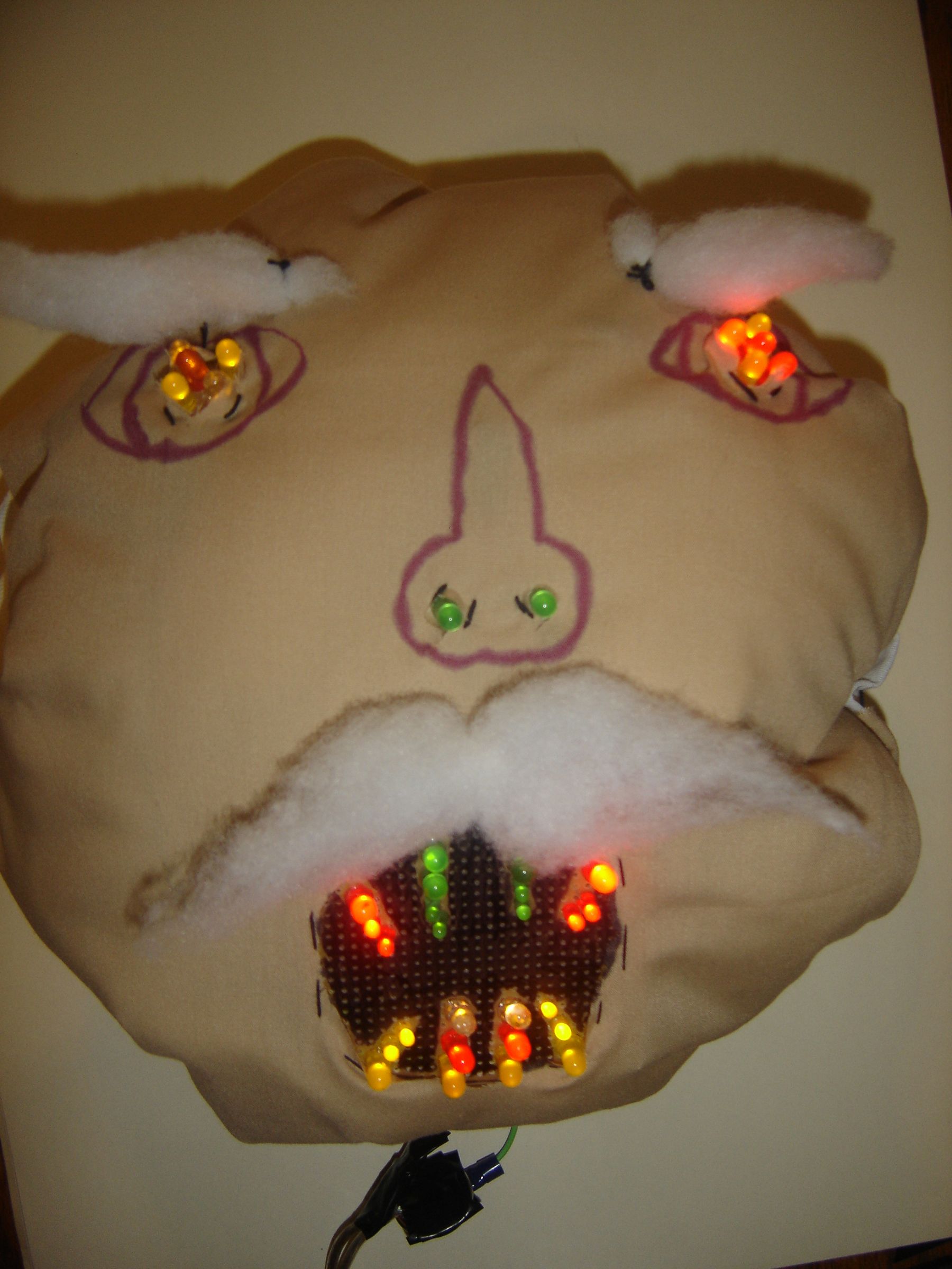 Foot Activated Light Up Face
