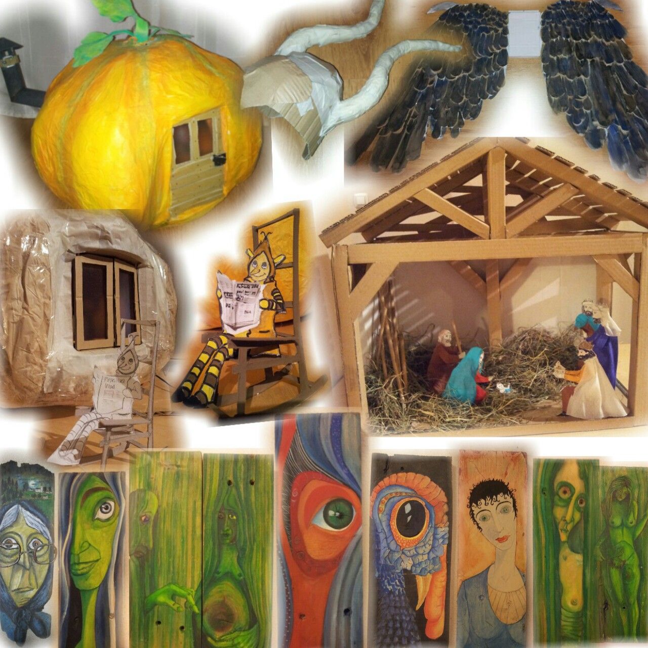 Pumpkin Toy House Slideshow Glittering Effect