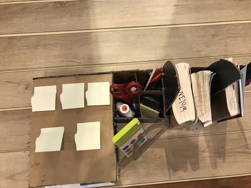 DIY Cardboard Organization Device