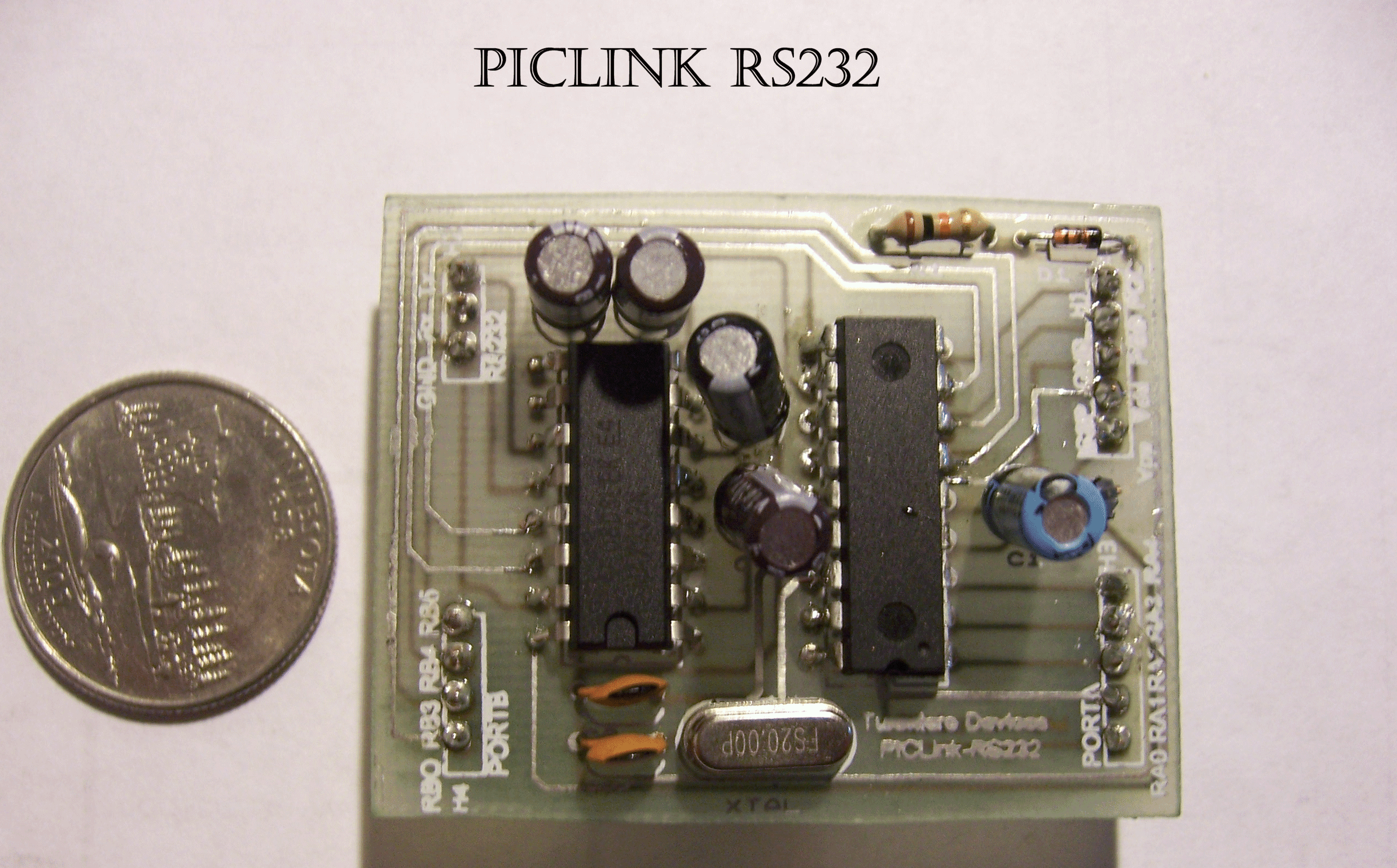 PicLink RS232 Low Cost Development Controller With ADC