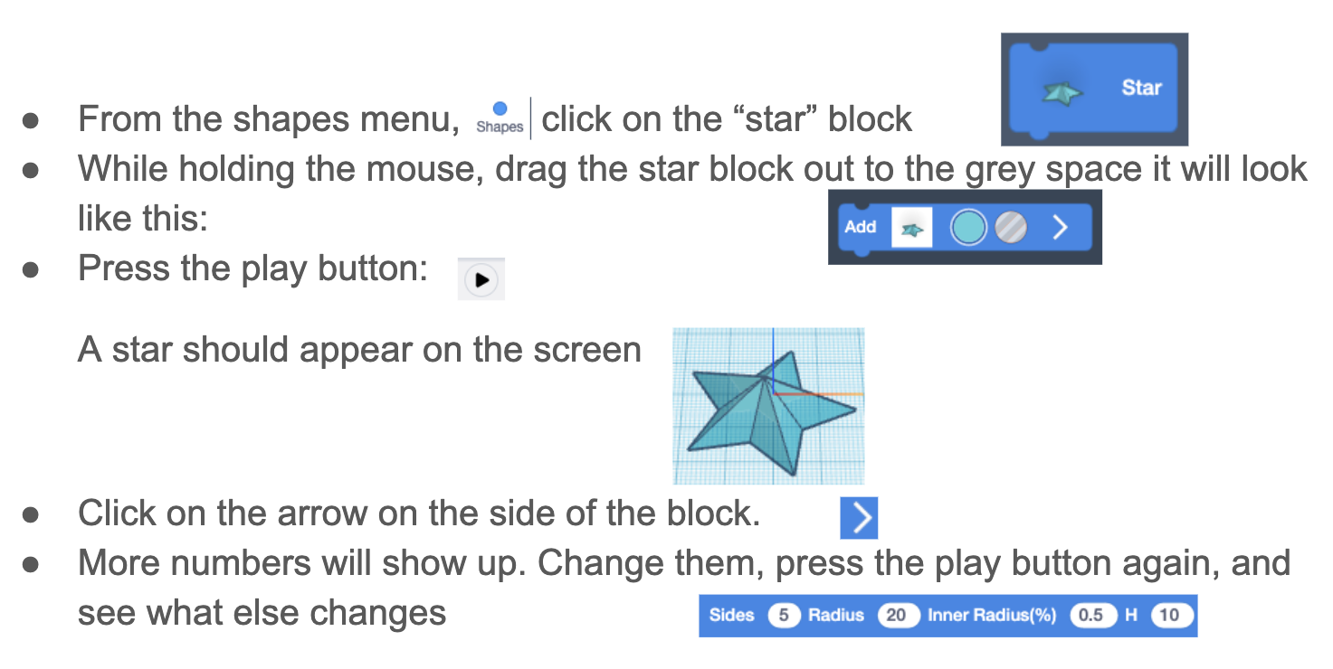 Using Loops in Tinkercad to Design a Bursting Star 13 Steps (with