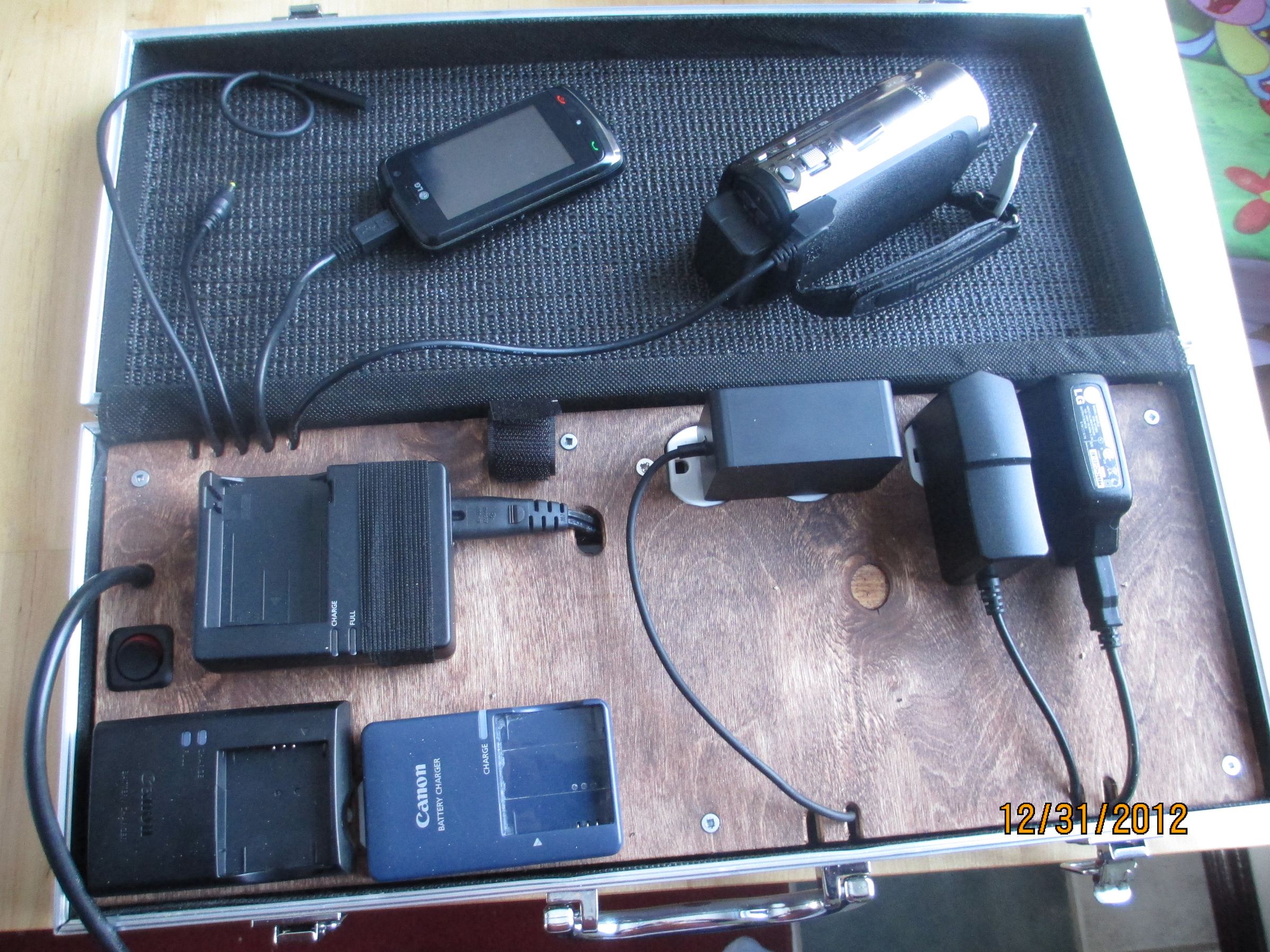 Charging Station in Travel Case