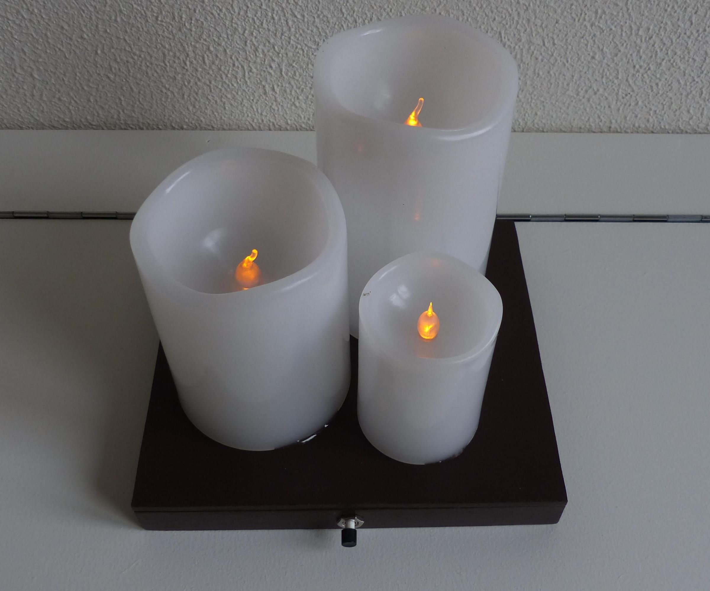 Three Electronic Candles