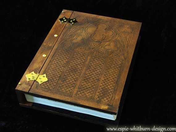 Engraved Book, Book of Shadows, Grimoire, Journal, Notebook, Visual Diary