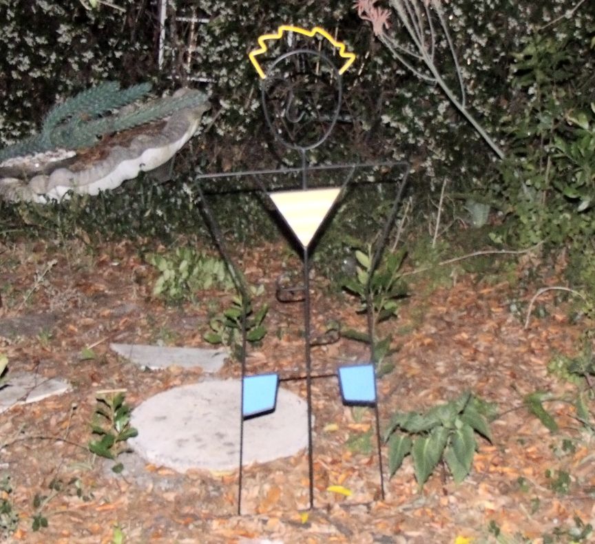 Trash to Yard Art or Thinking Outside the Box