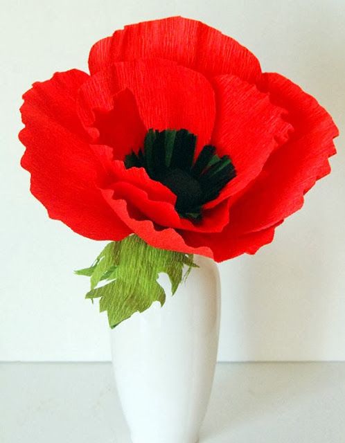 How to Make Poppy Lovely Paper Flowers