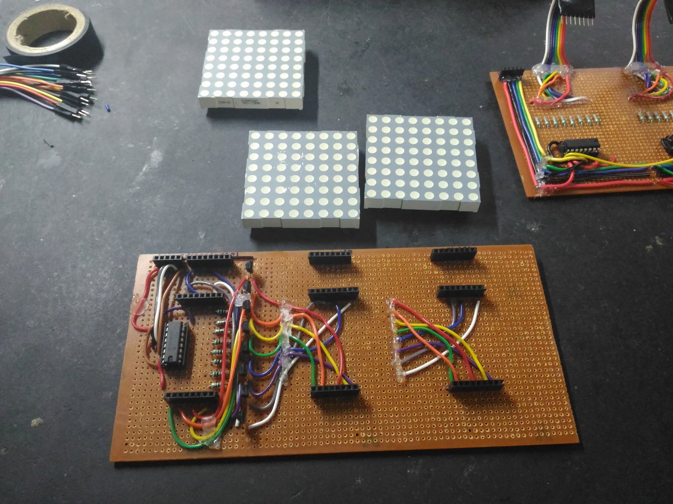 48 X 8 Scrolling LED Matrix Display Using Arduino and Shift Registers ...