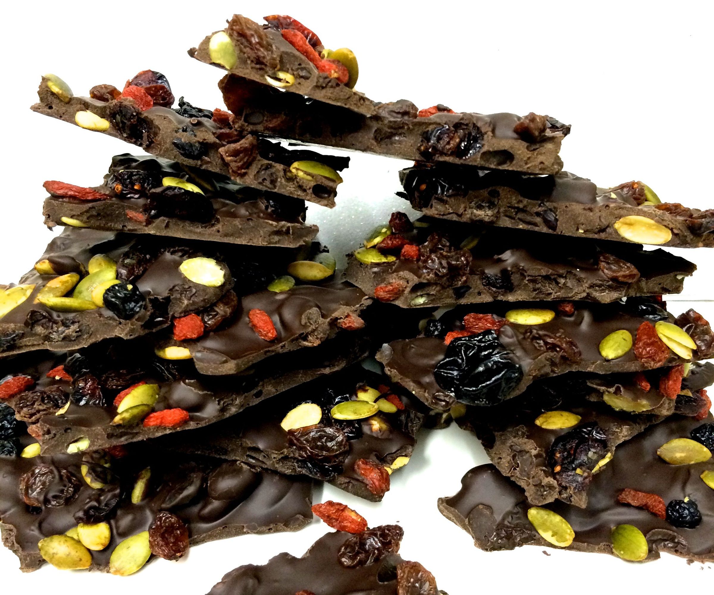 Delectable Superfruit Chocolate Bark
