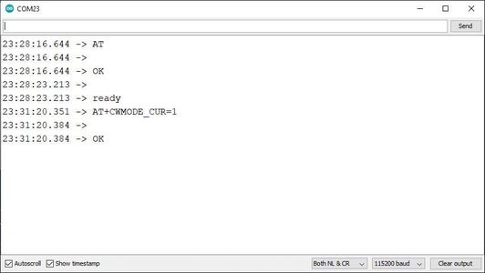 Test WizFi360-EVB-Mini Connection
