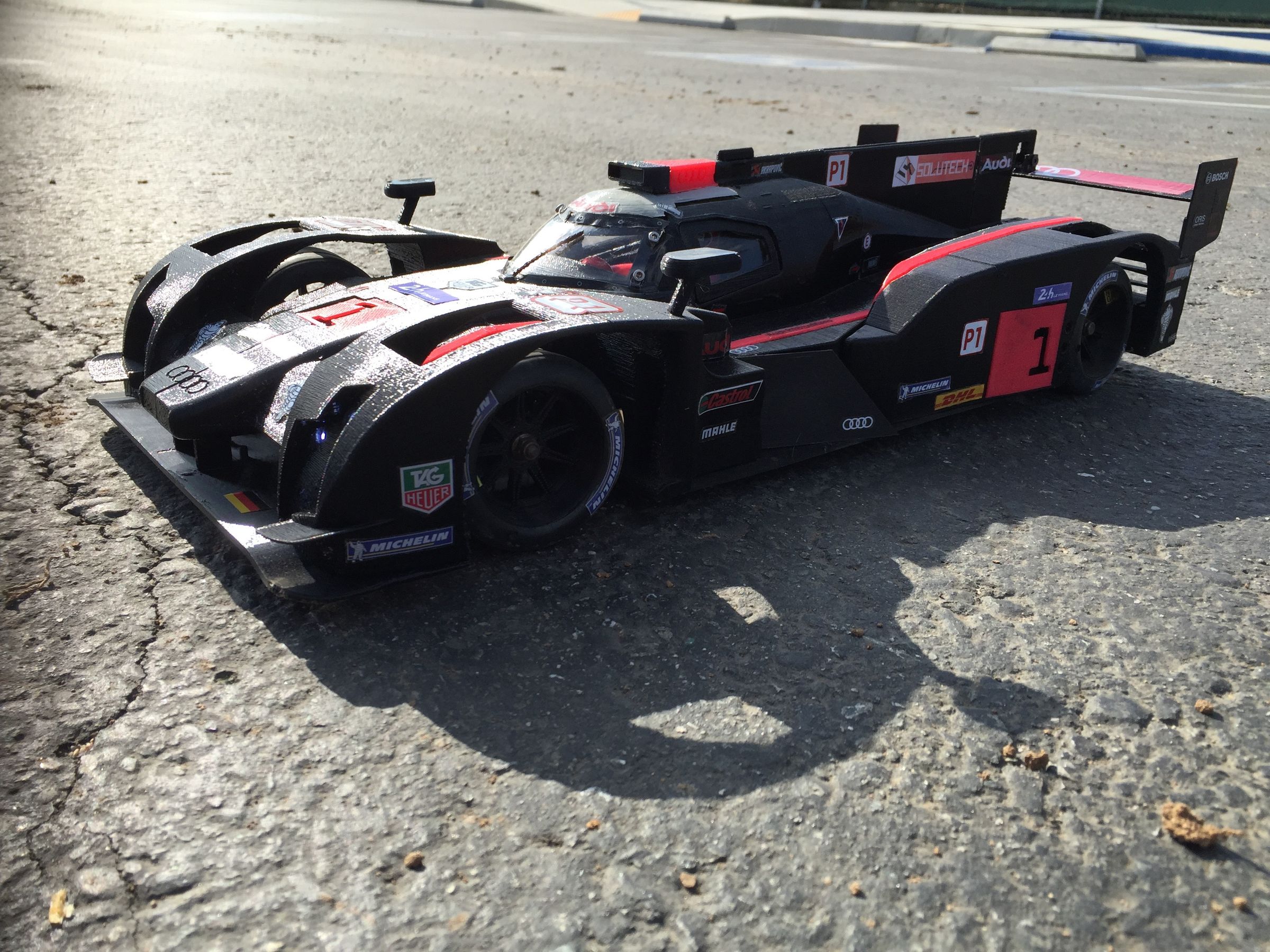 RS-LM 2014 Audi R18 E-Tron Quattro 3d Printed RC Car : 16 Steps