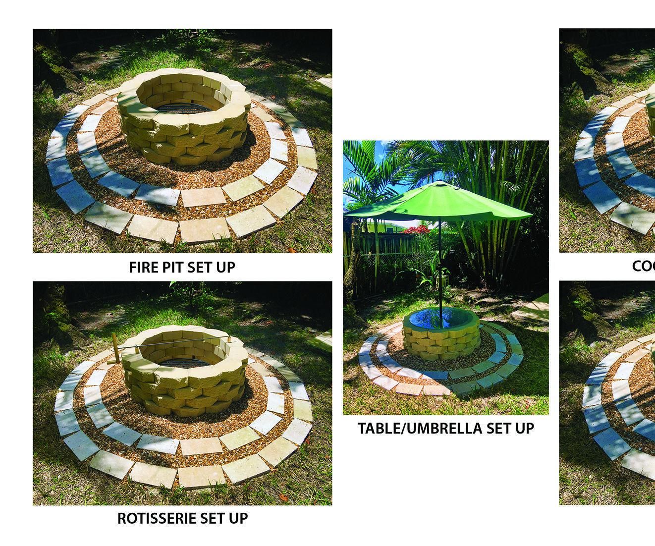 Multi-function Stone Fire Pit